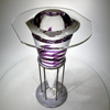 ..Ephemeris Cone<br>Optical Crystal, Dichroic Glass<br>21 x 9 x 10 inches 